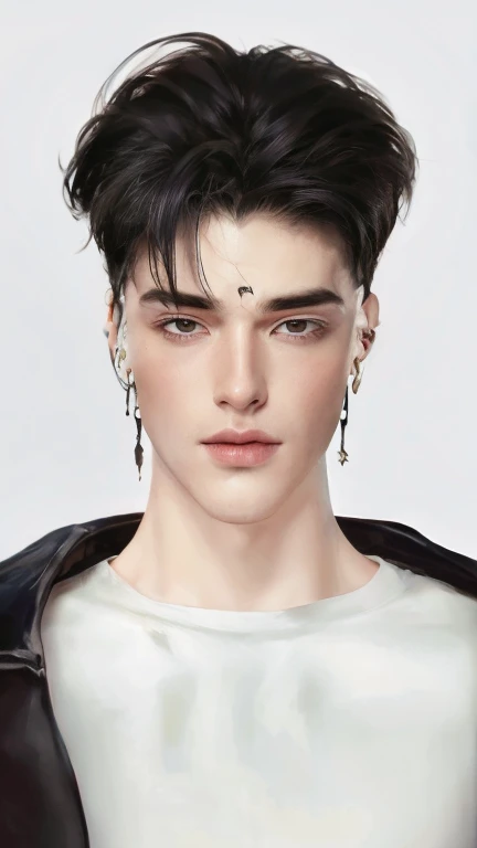 1 male, naked man, masculine, (enchanced quality:1.4),(Top quality true texture skin), Delicate face, Black hair, blonde hair, (perfect bodies:1.1), There are precious stones on the forehead, rimless eyewears, Sparkling pupils,long eyelasher,grin, hyper photorealism, Cinematic lighting, projected inset, surrealism, hyper HD, Masterpiece, 16k,Lie down,dream onCarmelto,Legs slightly open,Tattooed with,Fantasy space,Luxurious space, naked, muscled, cock, gay kiss