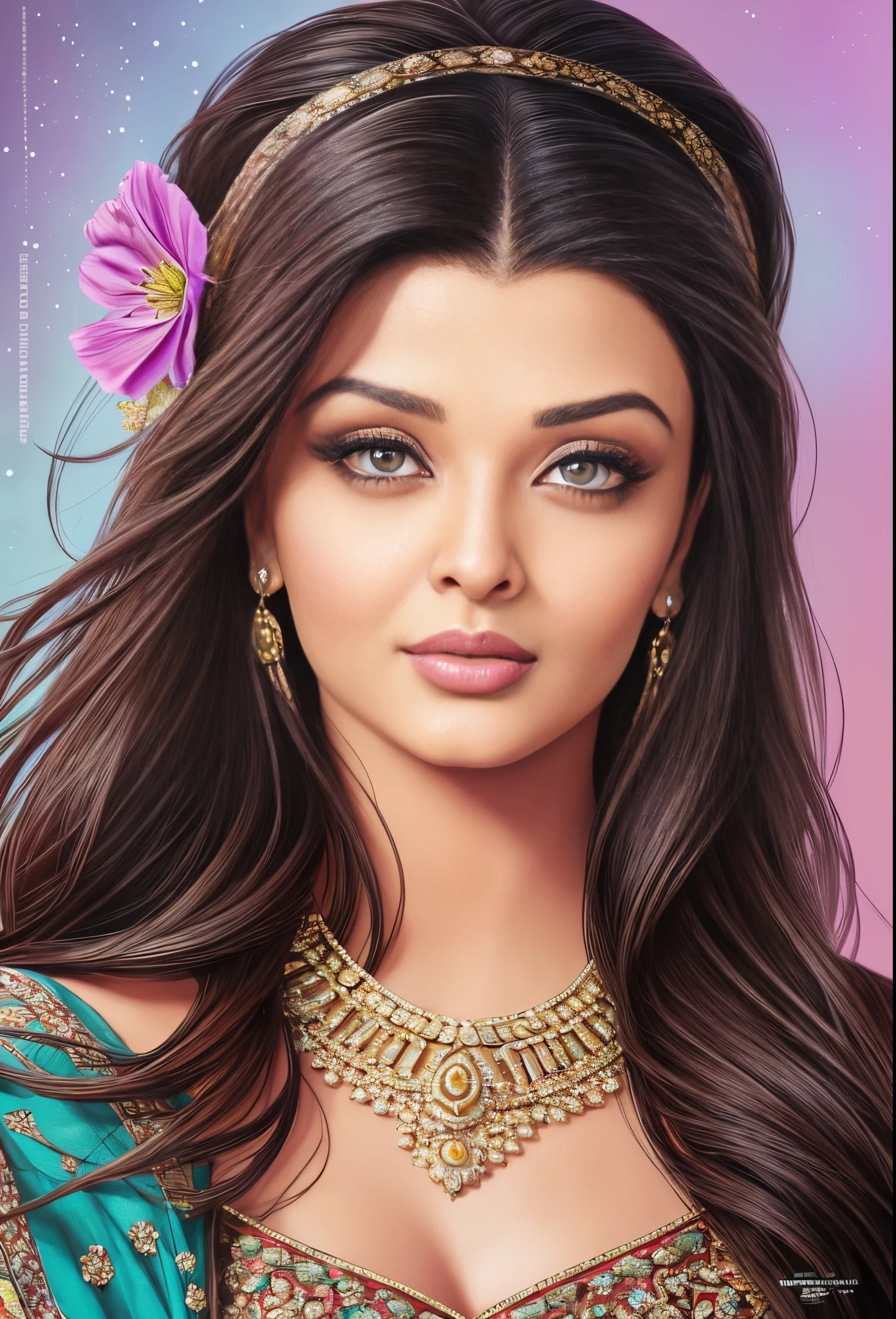 portrait of aishwarya rai photorealistic, hyper realistic --auto --s2
