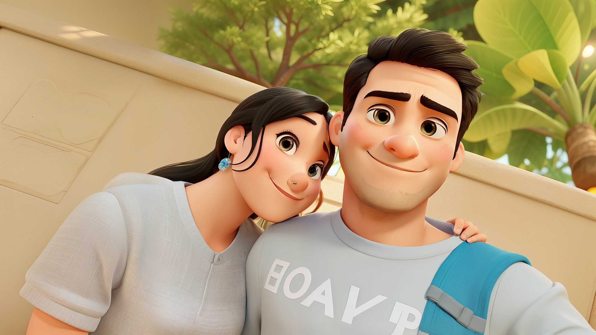 Marido e esposa, arte Pixar, alta qualidade, mehusband and wife, black eyes, pixar art, high quality, best qualitylhor qualidade