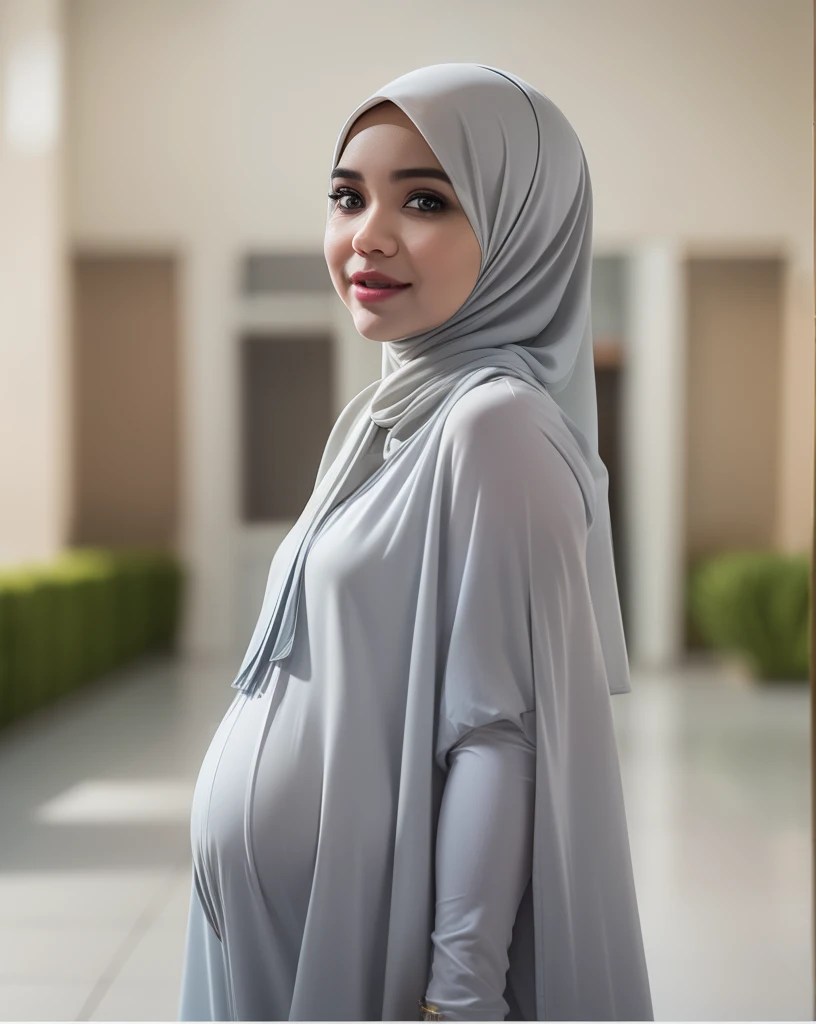 HIJAB MALAY GIRL,, IMF as a good Guy, TECHNOLGY, AI, futuristic, blockchain, International Monetary Fund, (((FLAT CHEST))), (MATRIX WORLD), ((look In front at the camera and OPEN YOUR MOUTH)), (((HEAVY PREGNANT))).