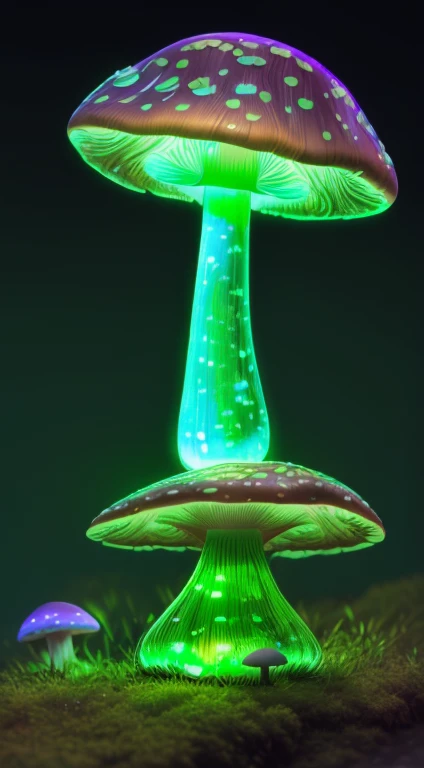 ((luminescence mushroom))), (masterpiece),(best quality:1.1),(ultra-detailed),best illustration,finely detail,hand drawn high quality,High contrast,(clean lines:1.3) mushrooms,(Intricate details:1.3),(detailed background:1.2),(colored background:1.1),sketch,Intricate details,High Resolution, plantcells, a plant girl, green skin, flowers around, dark background