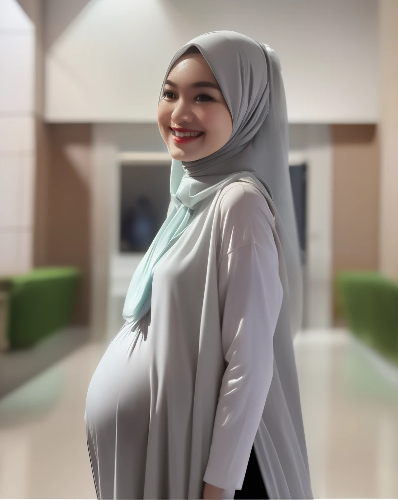 HIJAB MALAY GIRL,, IMF as a good Guy, TECHNOLGY, AI, futuristic, blockchain, International Monetary Fund, (((FLAT CHEST))), (MATRIX WORLD), ((look In front  at the camera and SMILE)), (((HEAVY PREGNANT))).