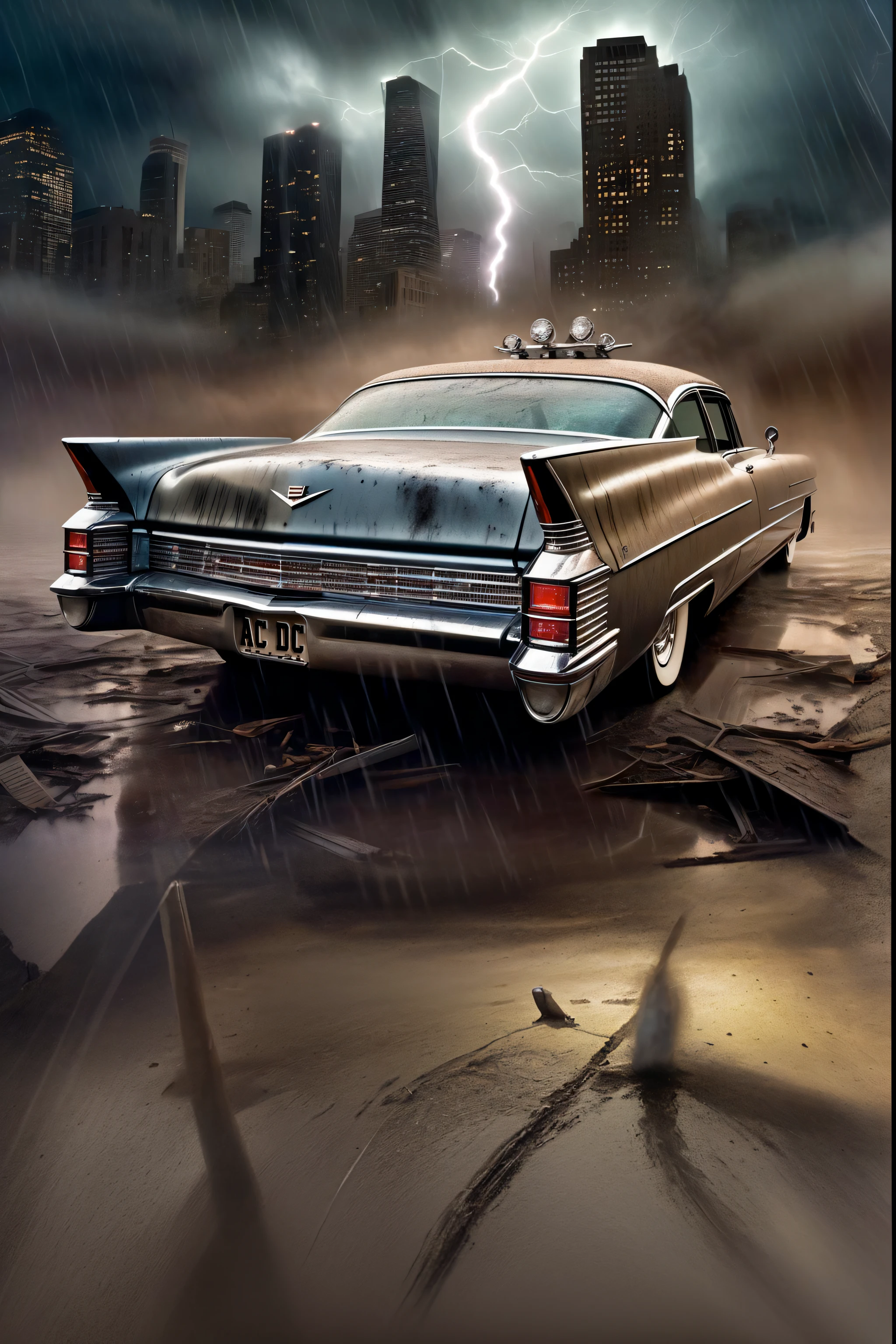 tem um carro estacionado na chuva na cidade, 3D render e pintura fosca, pintura fosca", pintura fosca", arte de fantasia urbana estilizada, arte de quadrinhos de pintura fosca, por John Alexander, Directed by: Randy Gallegos, Directed by: Mark Brooks, no estilo de Mike Savad", pintura fosca impressionante, dramatic artwork, Foto impressionante arte conceitual real