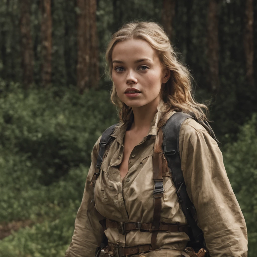 Margot_Robbie, adventure girl, ((Tarnanzug, Survival-Outfit)) , Rucksack, ((auskundschaftend)) der Dschungel, (Alte Ruinen) im Hintergrund,, ((Scharfes Gesicht, detailliertes Gesicht, Realistisches Gesicht, natural skin, Realistischer Skin, Detaillierter Skin, poren, Detaillierte Augen,Realistische Augen)),, (Meisterwerk, best quality, Ultra-detailliert, Bester Schatten), Hoher Kontrast, (Beste Ausleuchtung), ((Filmisches Licht)), bunt, Hyper Detail, Dramatisches Licht, Komplizierte Details, (***1人, nur) , UltRa-detaillieRte künstleRiscHe FotogRafie, Dreamy, Hintergrundbeleuchtung, Schatten, ultra-high resolution, 8K, Ultrascharfer Fokus, Ultra-High-Quality-Modell, Sanftes Licht, Filmfotografie, Analoge Fotografie, Hyperrealismus,