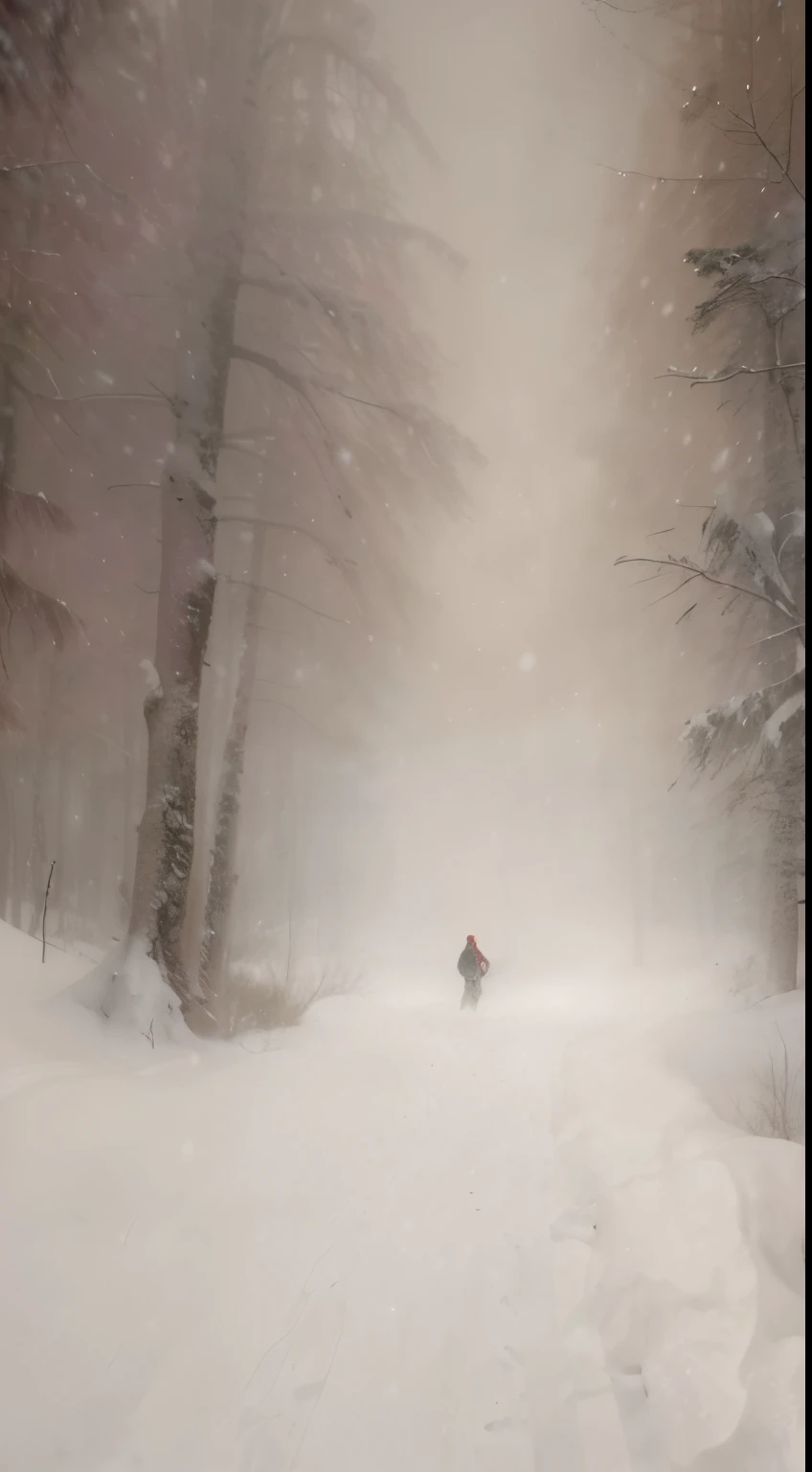 Path in snowy forest, in the middle of a snow storm, Blizzards in the mountains, Enter the unknown, Oyuki, Photography epic of the year, big snowstorm, Blizzarding, Amazing skiing,, Blizzarding, liquidation. in a panoramic view, Greg Rutkoski Winter, perfect lighting in a snow storm