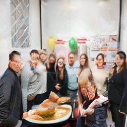 New Year&#39;s table, food on plates, Professional photo