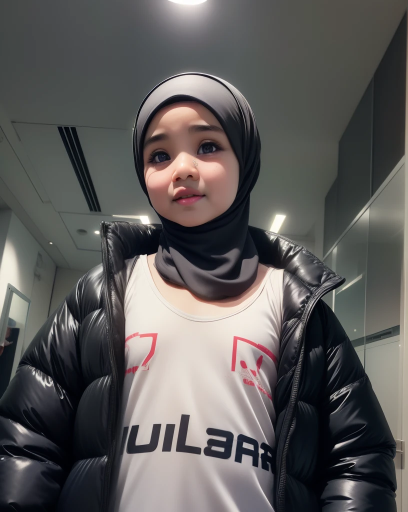 (((HIJAB MALAY GIRL))), masutepiece, High quality, UHD 32K, Realistic face, Realistic skin feeling , A Japanese Lady, , Little Girl and baby-like face, (((FLAT CHEST))), (MATRIX WORLD), ((look In front at the camera and OPEN YOUR MOUTH)), (((LITTLE GIRL))), (((CUT