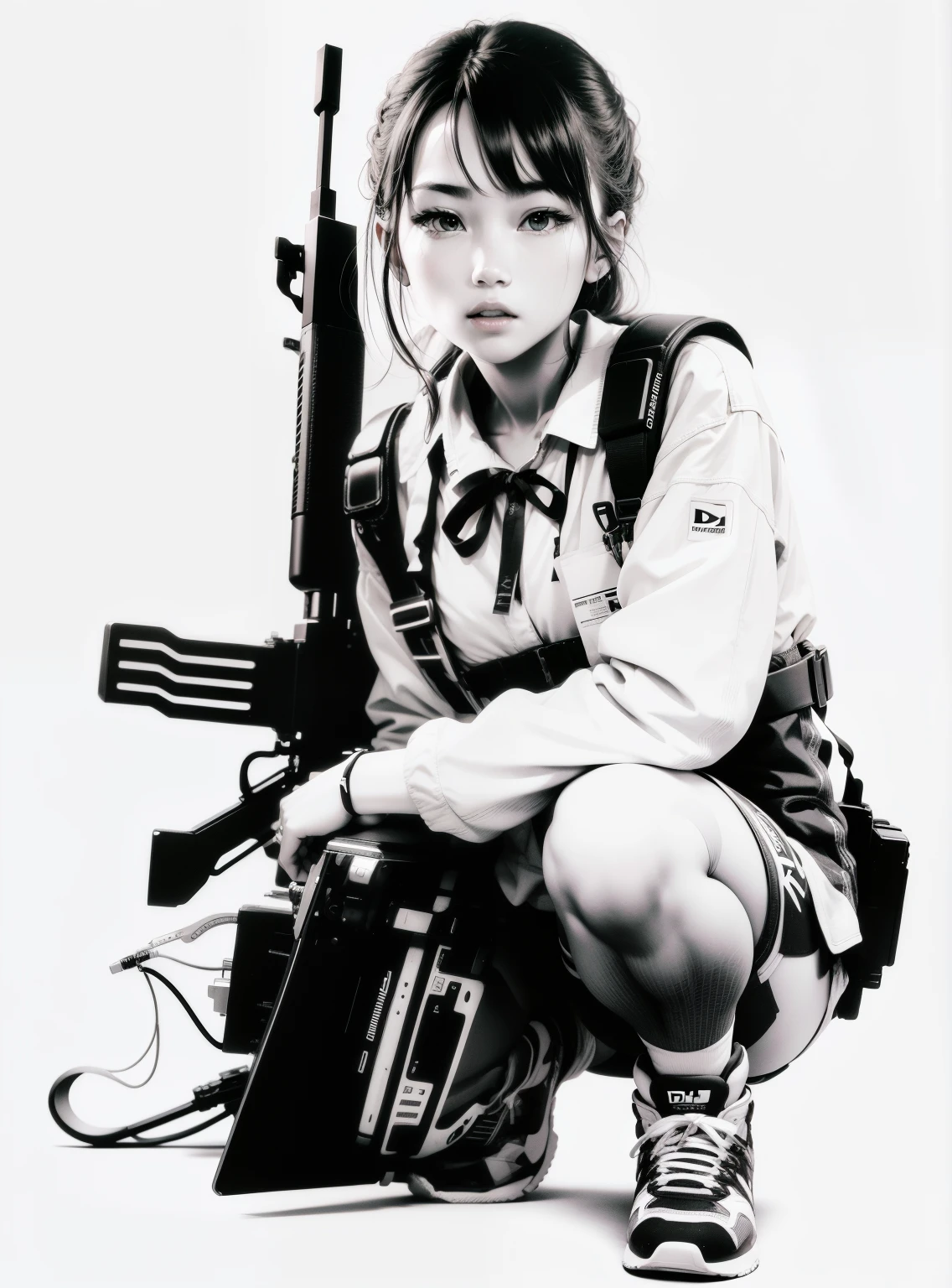 HD 4K, White background
