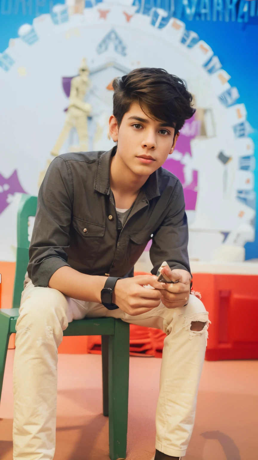 Background change smart boy litil boy  8k