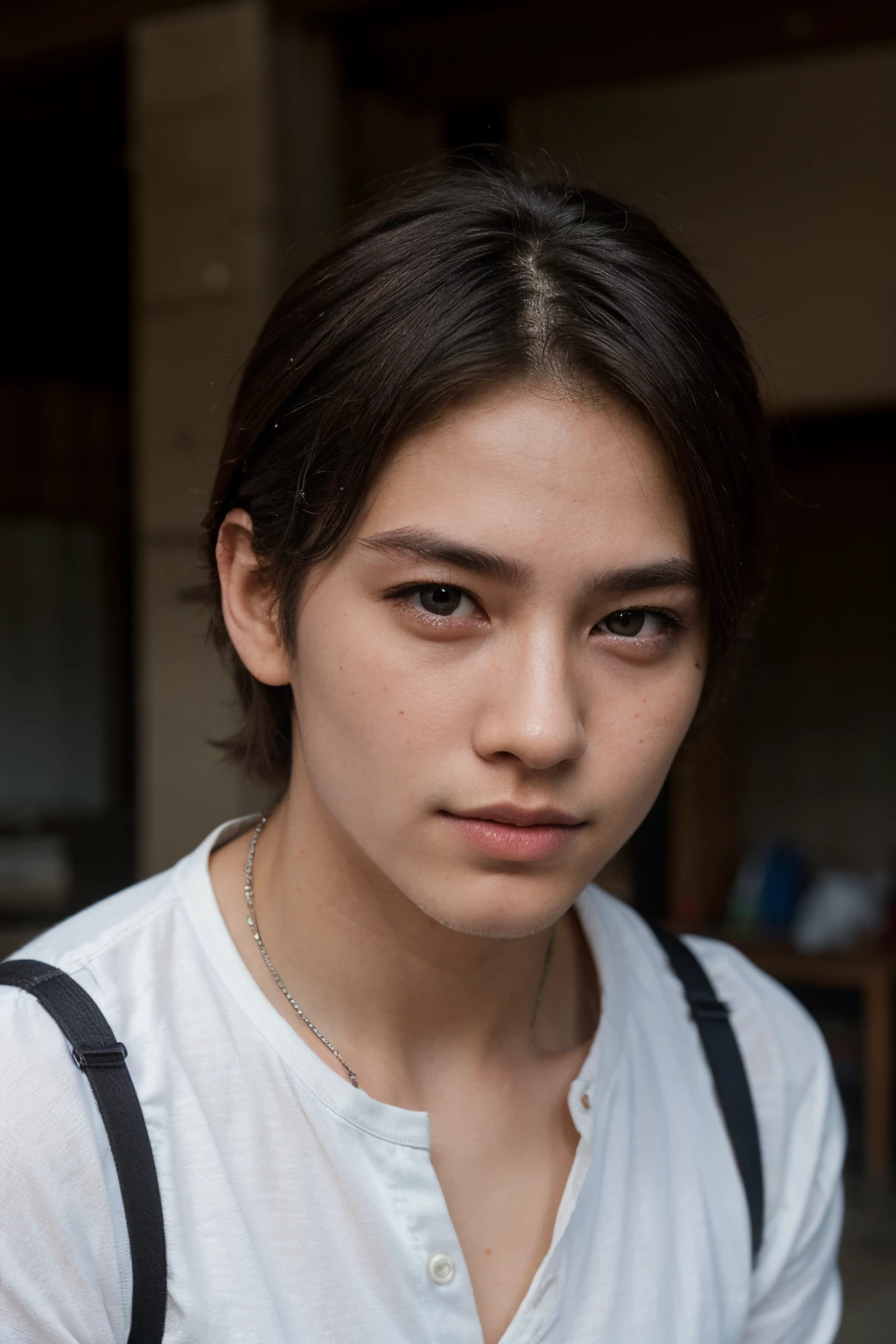 ((Best quality)), ((Masterpiece)), (Detailed), visage parfait, homme, asiatique, 25 ans, yeux bleu, masculin