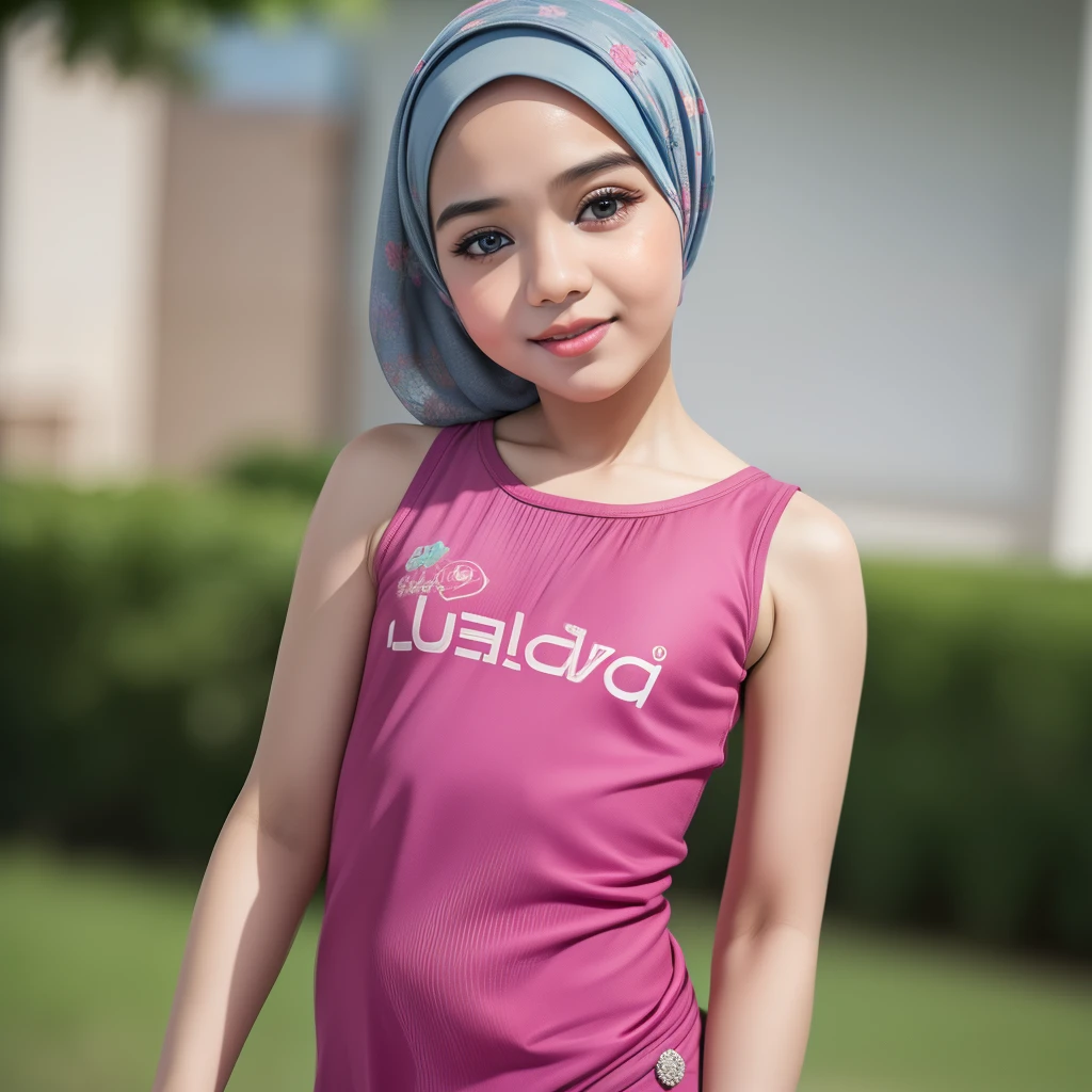 (((HIJAB MALAY GIRL))), masutepiece, High quality, UHD 32K, Realistic face, Realistic skin feeling , A Japanese Lady, 8 years old, Little Girl, Very cute and baby-like face, (((FLAT CHEST))), (MATRIX WORLD), ((look In front at the camera and OPEN YOUR MOUTH)), (((LITTLE GIRL))), (((CUTE GIRL))).