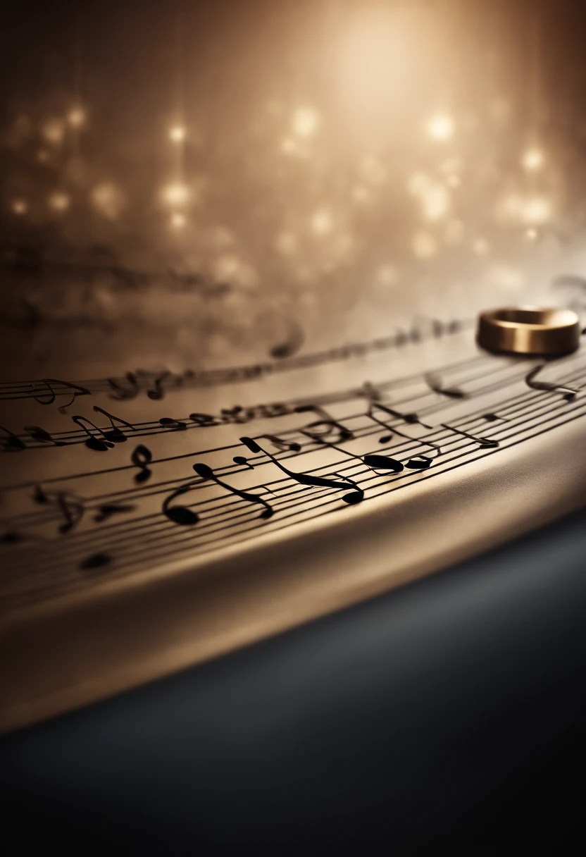 A high-resolution image showcasing a close-up of a single musical note, highlighting its intricate details and textures.