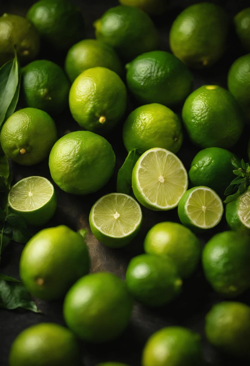 A close-up image of lime zest, with detailed texture and vibrant green color, showcasing the fragrant and tangy aspect of a lime.