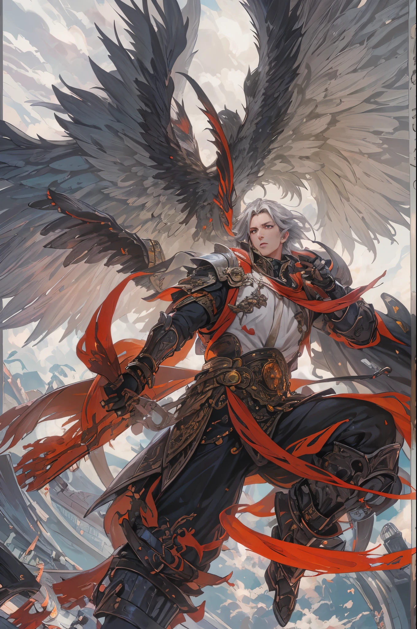 El tema：angel vs demon,pulso de fuego,lucha de brazos,prueba de fuerza,el cielo vs el infierno,lucha maganime,alas de angel blancas,alas de murcielago negras,white snow vs red sky 生成的 fast：
"(La mejor calidad,4k,8k,Altas Resoluciones,Obra maestra:1.2),Ultra detallado,(realista,fotorrealista,fotorrealista:1.37),angel vs demon,pulso de fuego,lucha de brazos,prueba de fuerza,el cielo vs el infierno,lucha maganime,ay de angel blancas,alas de murcielago negras,neves blancas vs cielo rojo,[illustration],[dynamic composition],[fantasy],[epic battle],[emociones intensas],[fiery atmosphere],[fuerzas colosales],retrato,Paisaje,foco nítido,physically based representation,profesional,vivid colors,Bokeh,tonos saturados,[Dramatic lighting]"