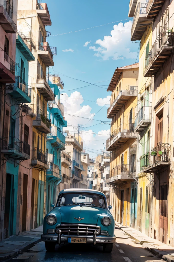 Havana street, cars