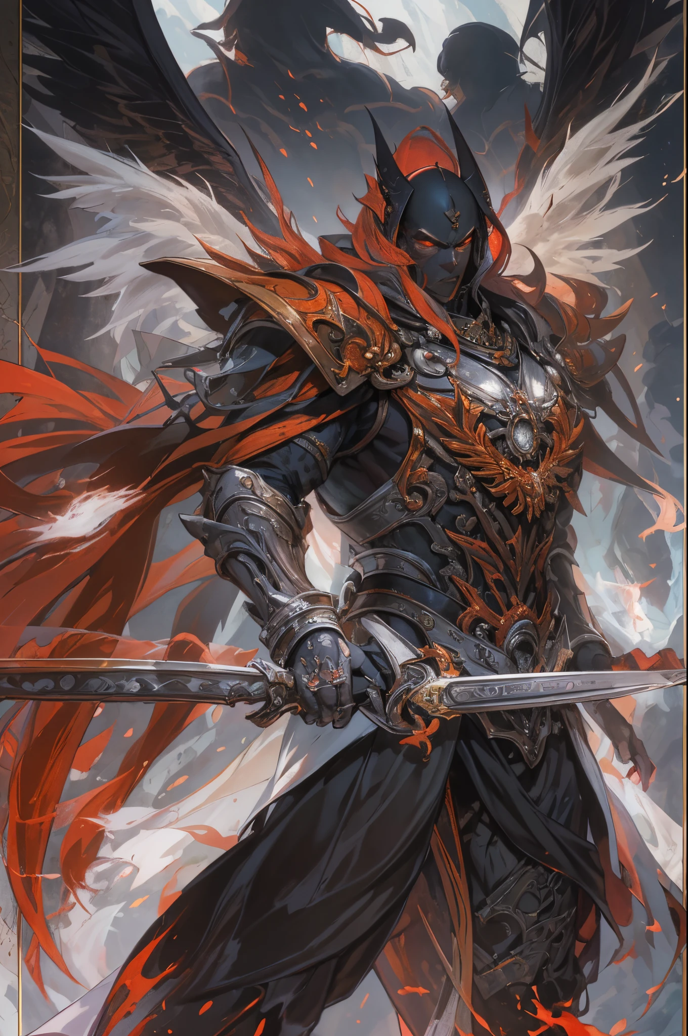 El tema：angel vs demon,pulso de fuego,lucha de brazos,prueba de fuerza,el cielo vs el infierno,lucha maganime,alas de angel blancas,alas de murcielago negras,white snow vs red sky 生成的 fast：
"(La mejor calidad,4k,8k,Altas Resoluciones,Obra maestra:1.2),Ultra detallado,(realista,fotorrealista,fotorrealista:1.37),angel vs demon,pulso de fuego,lucha de brazos,prueba de fuerza,el cielo vs el infierno,lucha maganime,ay de angel blancas,alas de murcielago negras,neves blancas vs cielo rojo,[illustration],[dynamic composition],[fantasy],[epic battle],[emociones intensas],[fiery atmosphere],[fuerzas colosales],retrato,Paisaje,foco nítido,physically based representation,profesional,vivid colors,Bokeh,tonos saturados,[Dramatic lighting]"