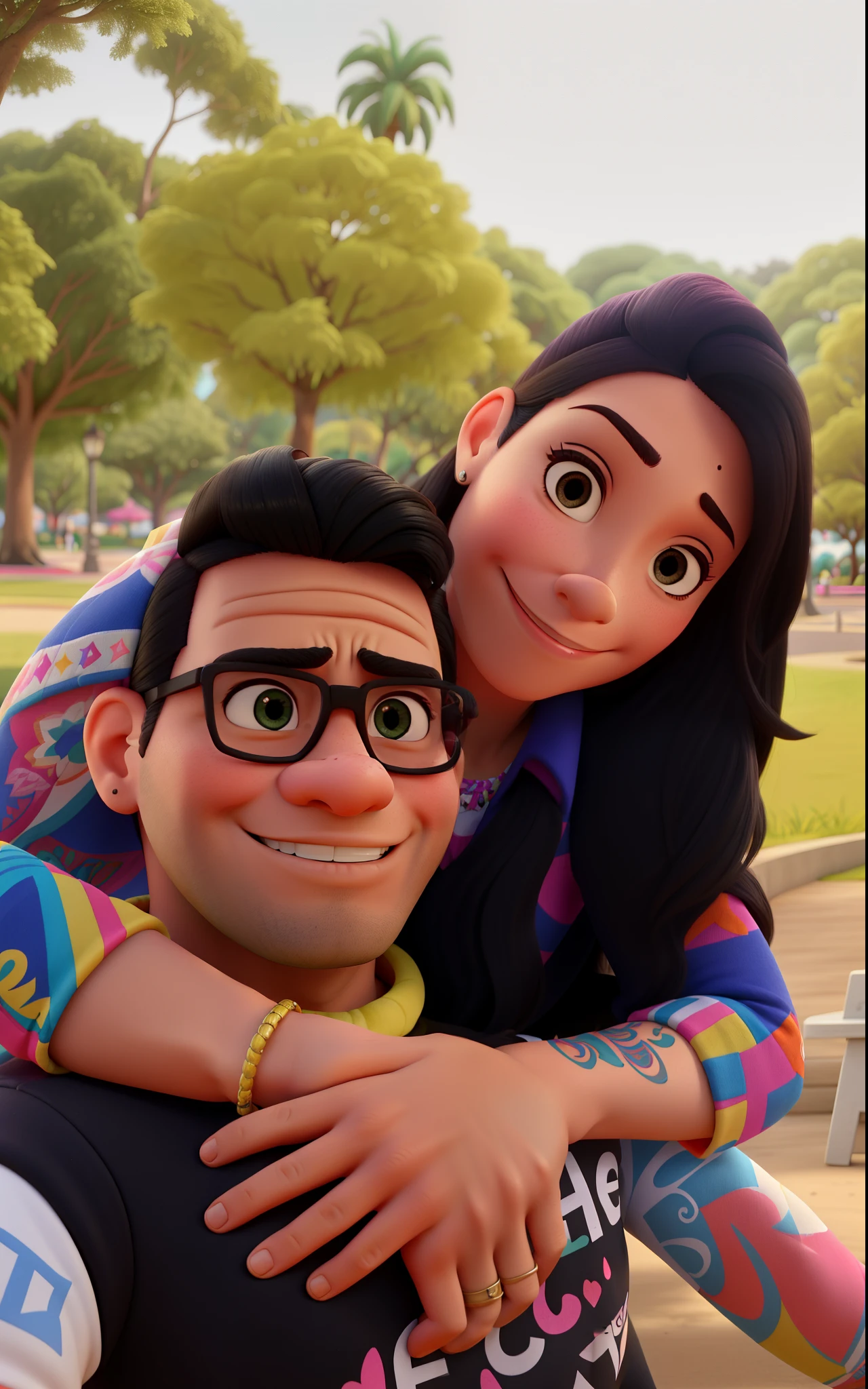 araffes homem e mulher sentados em um banco em um parque, Alex Yanes e Lisa Frank, Marischa Becker, imagem de perfil, finalmente, foto de perfil, Karla Ortiz, 🤬 🤮 💕 🎀, Alex Yanes, Stonepunk, Directed by: David Ruby, Cantor Maluma, Devagar, Alanis Guillen
