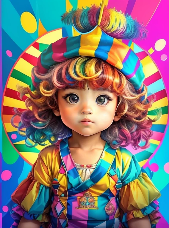 (cute circus tent),(melhor pose),(best angle), (better expression), Eduardo Kobra acolchoamento ,multidimensional geometric wall PORTRAIT, arte, Chibi,
Yang08k, lindo, Colouring,
Primary works, qualidade superior, melhor qualidade, Arte Oficial, Beautiful and Aesthetic, pelos coloridos,