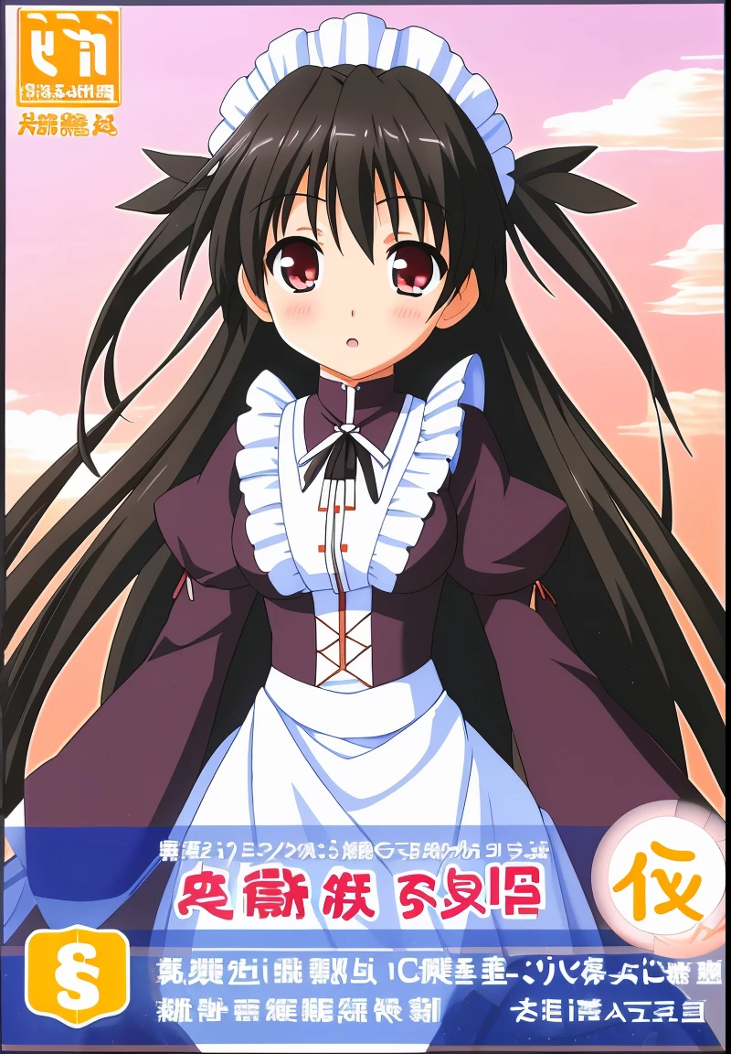 Suzutsuki_Kanade, 1girl, 独奏, looking a viewer, Maid's dress,