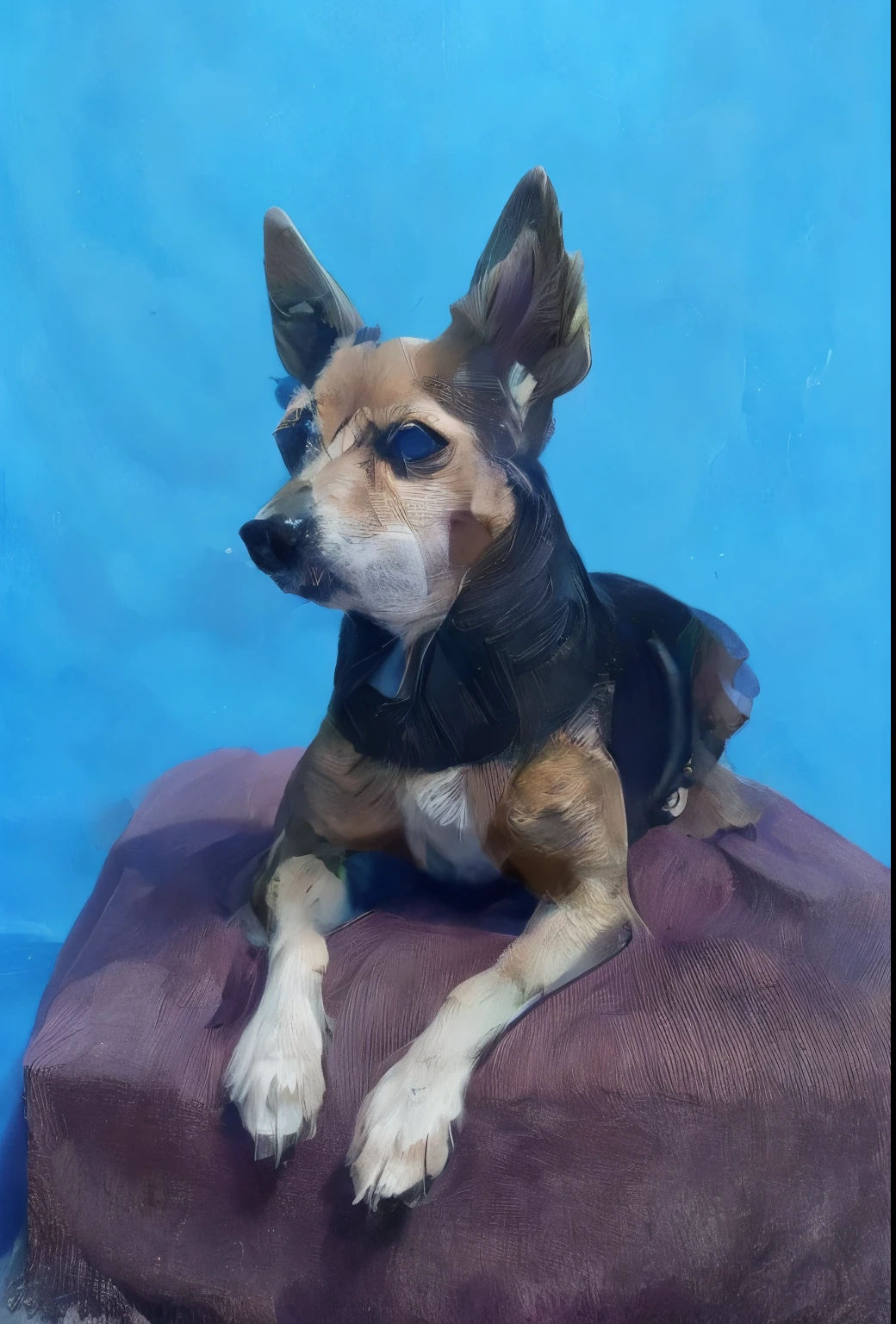 A portrait of a bealtiful dog,cute dog,pinscher,""change the background"" ,background color is brown,""Ultimate high resolution"",(4k HD),detailed image