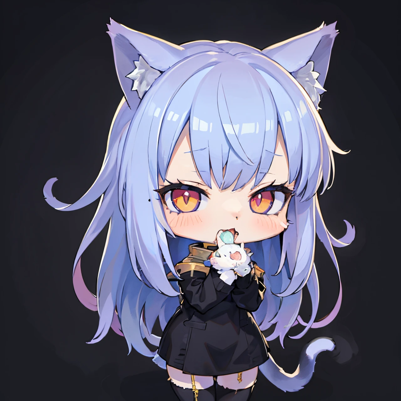 (AHEGAO) anime girl with blue hair and cat ears holding a black cat, cute anime catgirl, anime catgirl, anime moe artstyle, anime girl with cat ears, holo is a wolf girl, cute!! chibi!!! catgirl, beautiful anime catgirl, nekomimi, very beautiful anime cat girl, anime cat, holo if a wolf girl (NSFW)