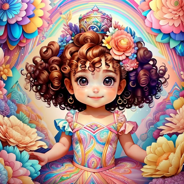 (cute baby girl with curly hair smiling with ballet dancer dress and flowers),(melhor pose),(best angle), (better expression), Eduardo Kobra acolchoamento ,multidimensional geometric wall PORTRAIT, arte, Chibi,
Yang08k, lindo, Colouring,
Primary works, qualidade superior, melhor qualidade, Arte Oficial, Beautiful and Aesthetic, pelos coloridos,