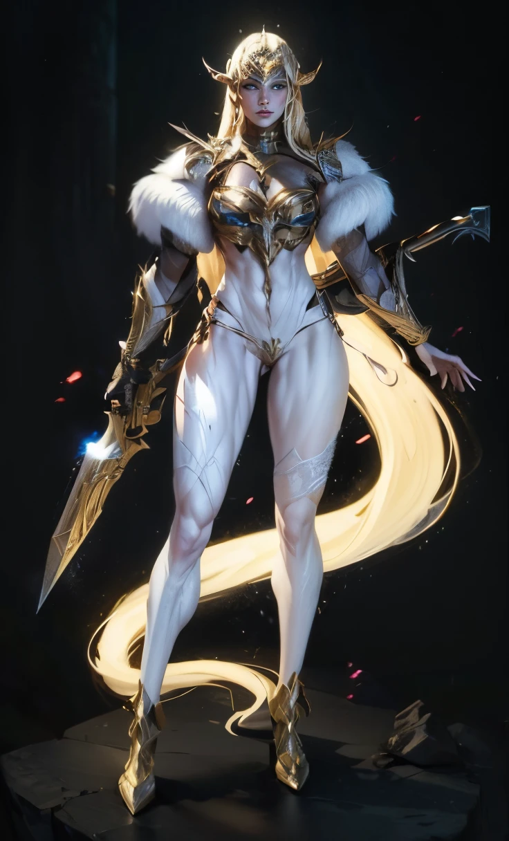 Muscle Girl, Asgard，valkyrie，Senhora Cavaleiro，anatomia correta，epic fantasy digital art，tmasterpiece，8k，high-definition resolution，Desenho detalhado，alta qulidade，, Epic composition,