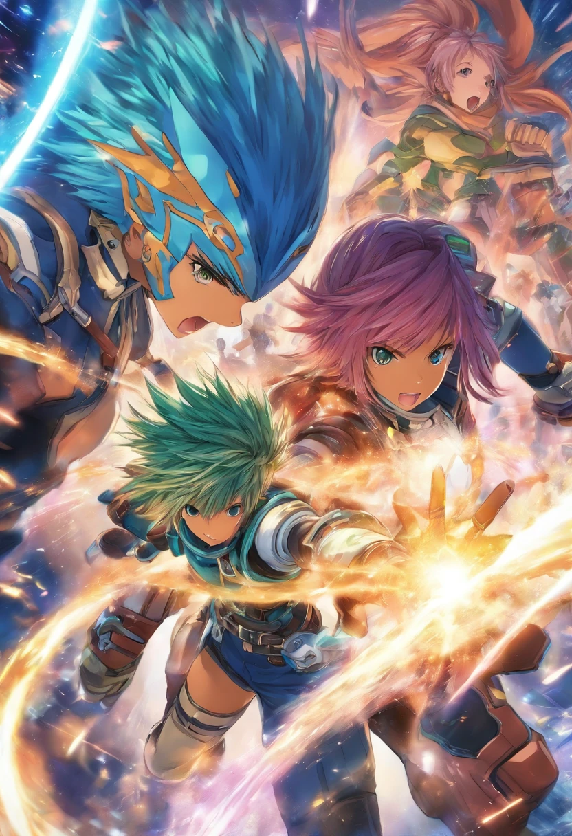 star ocean 6 Remi Saijonji and Fayd Leingod Aurica  Nina  fight