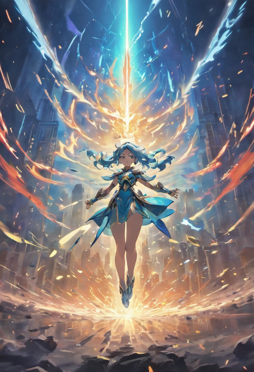 (best quality,4k,8k,highres,masterpiece:1.2),ultra-detailed,(realistic,photorealistic,photo-realistic:1.37),HDR,UHD,studio lighting,extreme detail description,professional,vivid colors,bokeh,anime,sci-fi,concept artists,landscape,colorful,ethereal,glowing light,expressive characters,crystal clear water,breathtaking scenery,futuristic skyscrapers,galactic background,intense action,fierce battle,explosive energy,illuminating sparks,emotionally charged,adrenaline rush,intense poses,masterful swordsmanship,high-tech weaponry,dynamic movements,awe-inspiring special effects,epic struggle,gravity-defying maneuvers,unbreakable determination,remarkable character designs,meticulously crafted armor,visually stunning,cosmic power,divine aura,unleashed power,magical energy,unimaginable strength,unforgettable fight sequence,wild and untamed magic powers,fury of the elements,mesmerizing performance,heroic sacrifice,otherworldly beings,powerful allies,ominous atmosphere,dark and mysterious,spellbinding encounters,explosive conclusion.