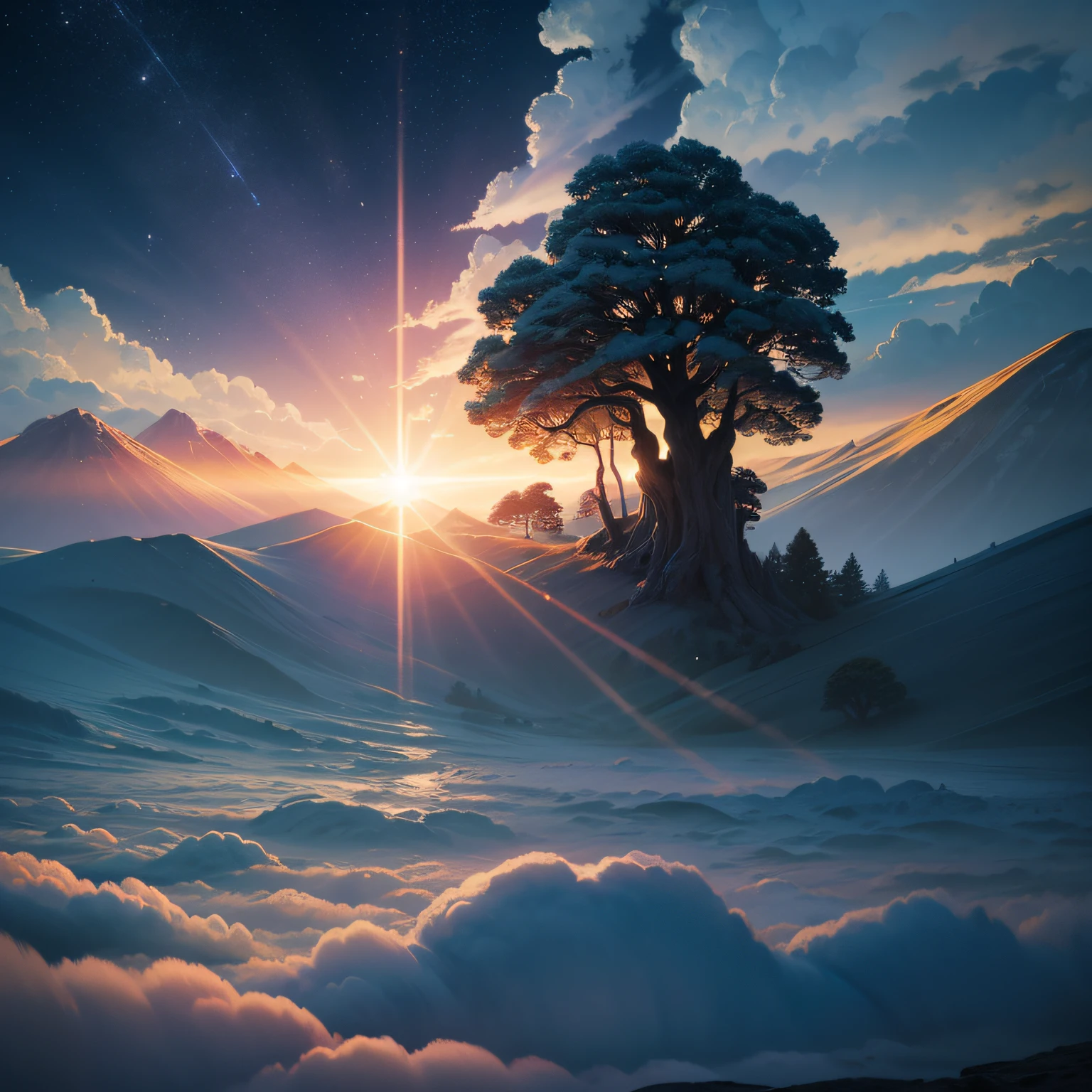 Elemental do vento, Silfos, seres feitos de vento, made of high lighting clouds, beautiful lighting, alta qualidade, muito realista --auto