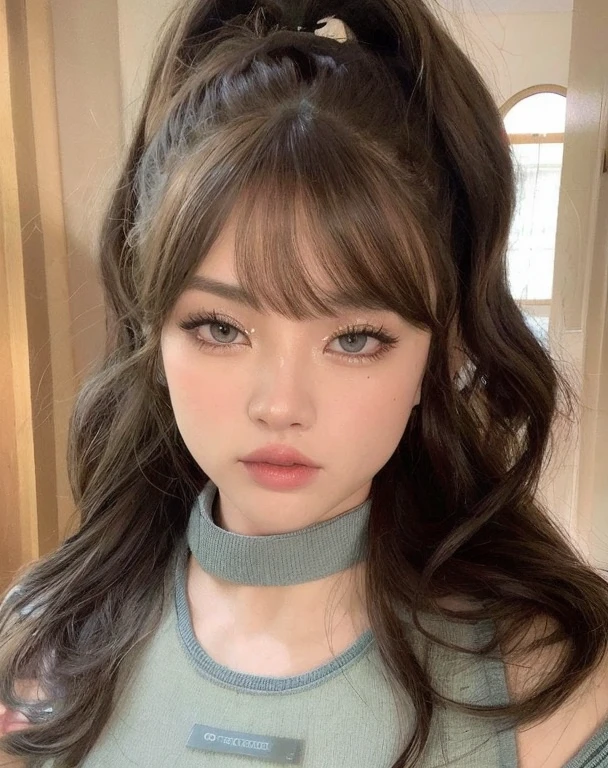 Cara de Jennie de Blackpink con labios esponjosos, fotorealista, 8k