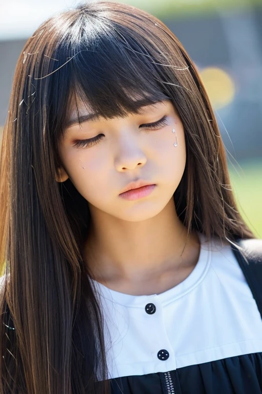 An ultra-high picture quality、Perfect Photo、-yeld beiful girl、Japan beautiful girl、Junior hight skinned、slender、Black Haired Beautiful Girl、cute little、Beautuful Women、(tiny chest)、((Nokezoru))、With bangs、((rampage))、((It hurts a lot))、((Shedding tears))、(hate)、(Painful)、(closed eye)、(resist)、(Close your eyes in fear)、(half-opened mouth)、(Resist fiercely)、sports hair、Straight hair、glares、semi long hair、(Teary-eyed)、