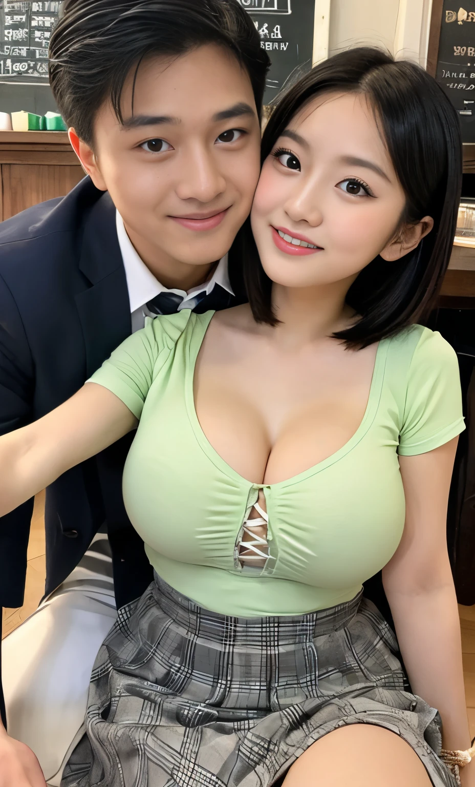 ((Best Quality, 8K, masutepiece :1.3)), (Realistic, Photorealistic:1.4)A pretty woman with perfect figure :1.4, super gigantic , Beautiful, Smile, (Bright:1.4), Pretty Woman, (Highly detailed face:1.2),  Detailed eyes, 二重まぶた, japanese pretty woman, slim:1.9, slender, Oily skin, Shiny skin, silk hair,Short bob black hair, Huge breasts,Super huge,2 men and women,two shot,2 men and women,two shot,2 men and women,two shot,One Man,2 men and women,Japan men,Looking at the camera,Japan men,two shot,2guys,Selfie Camera,Selfie Camera,husband and wife,husband and wife,a couple,Japan men,two shot,husband and wife,Japan men,two shot,husband and wife,Japan men,two shot,a short bob,Colossal tits,husband and wife,Japan men,husband and wife,Two shots of Japan men,Children's Clothing,Japan men,a couple,ultra gigantic tits,Couple Two Shots,ultra gigantic tits,Uncle and Two Shots,Uncle and Two Shots,Uncle and Two Shots,date,Flirting,Flirting,lovey-dovey,lovey-dovey,Flirting,a couple,a couple,Age difference couple,Age difference couple,Age difference couple,Age difference couple,lovey-dovey,lovey-dovey,chum,chum,lovey-dovey,a couple,Couple in love,man with arm around waist,a short bob,Colossal tits,Selfie Camera,a baby face,Young Face,a baby face,Lori face,Young Face,a baby face,with round face,Faces of schoolchildren,with round face,Faces of schoolchildren,a baby face,childlike face,with round face,a baby face,Elementary school girl,Inside the tavern,Face of 10 year old girl,Early life,Children's Clothing,Children's Clothing,Children's Clothing,Schoolchildren's uniforms,clothes for elementary school students,Colossal tits,Colossal tits,Colossal tits,Plump body,ultra gigantic tits,Colossal tits,with round face,a miniskirt,Women's clothing,Inside the tavern,Inside the tavern,Schoolchildren's uniforms,Children's Clothing,Schoolchildren's uniforms,Colossal tits,Colossal tits,lovey-dovey,plaid skirts,Inside the tavern,Inside the tavern,Inside the tavern,Tavern at night