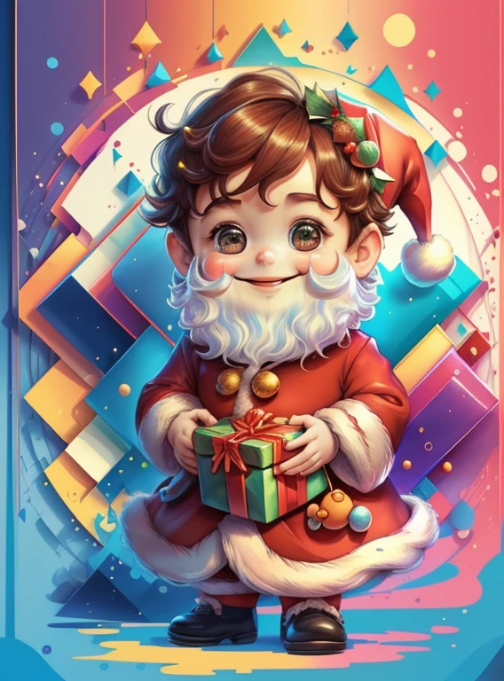 ) ((((cute baby santa claus smiling with lots os gifts) ((Mikey)) - Criador: Walt Disney2023) ), ,, ( Walt Disney acolchoamento ,multidimensional geometric wall PORTRAIT, arte, Chibi,
Yang08k, lindo, Colouring,Rose
Primary works, qualidade superior, melhor qualidade, Arte Oficial, Beautiful and Aesthetic,)) ), ,,  Walt Disney acolchoamento ,multidimensional geometric wall PORTRAIT, arte, Chibi,
Yang08k, lindo, (Colouring, rosa), amarelo ,azul ,vermelho e branco)
Primary works, qualidade superior, melhor qualidade, Arte Oficial, Beautiful and Aesthetic,
