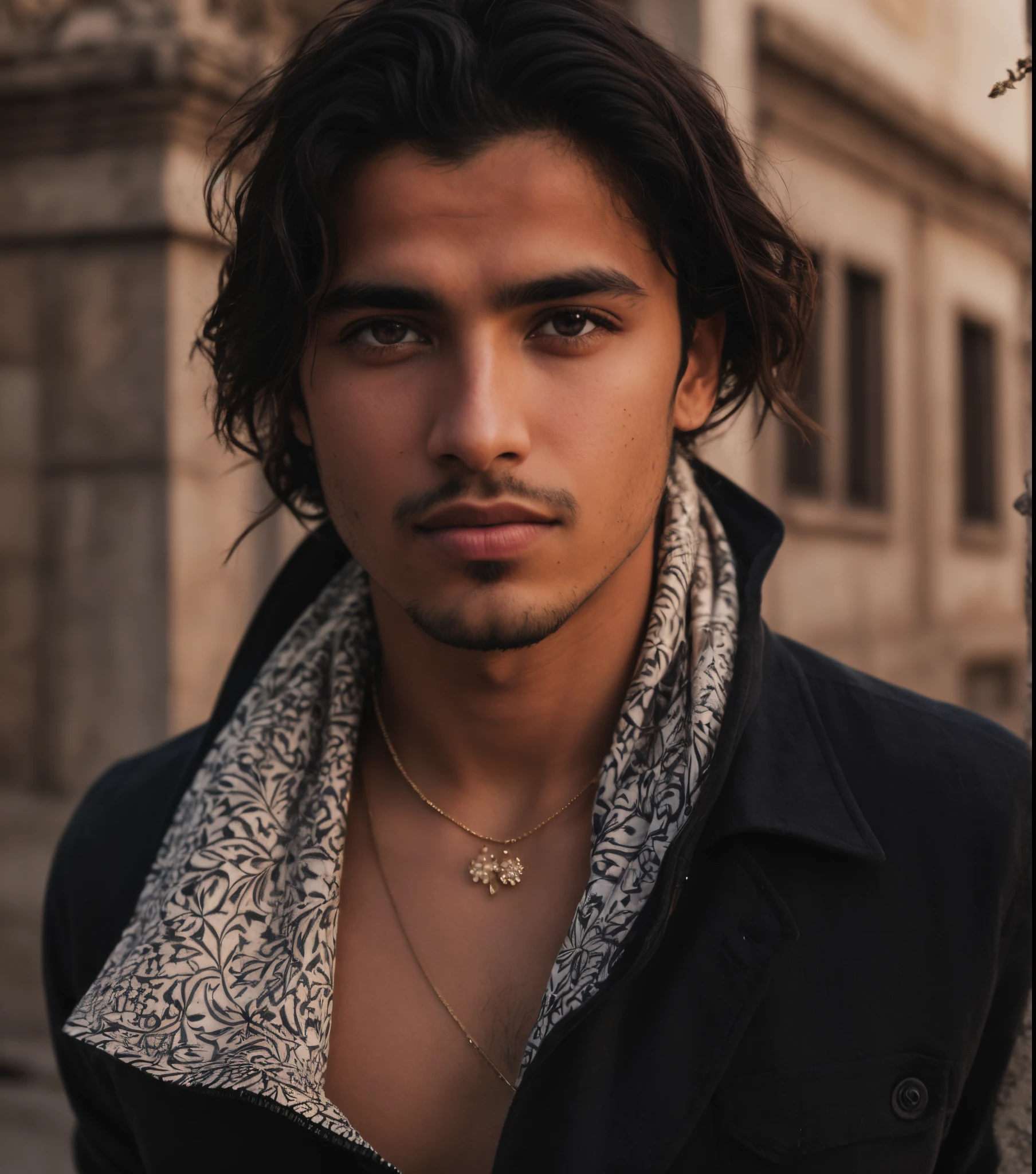 mohamed un jeune maghrebin, seulement, cheveux noirs, yeux bruns, Haut du corps, Accent mis sur les hommes, Realstic, ultra realistic portrait, (8k, Photo brute, Best quality, Masterpiece:1.2, masterpiec8K.Hdr. Highresabsurdres:1.2, grain du film, Blurrybokeh:1.2, Lens Flare, (couleur vibrante:1.2), (Delicate))
