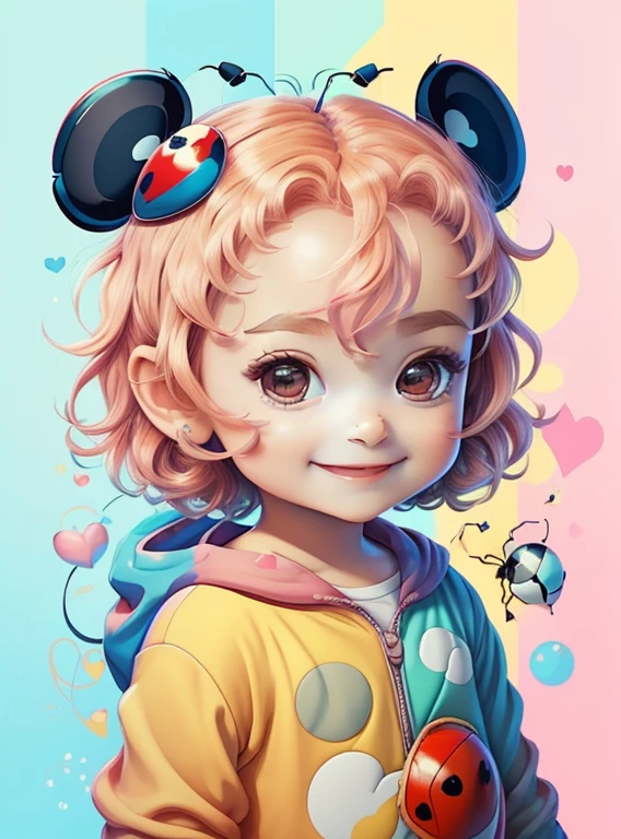 ) ((((cute baby ladybug smiling with hearts) ((Mikey)) - Criador: Walt Disney2023) ), ,, ( Walt Disney acolchoamento ,multidimensional geometric wall PORTRAIT, arte, Chibi,
Yang08k, lindo, Colouring,Rose
Primary works, qualidade superior, melhor qualidade, Arte Oficial, Beautiful and Aesthetic,)) ), ,, Walt Disney acolchoamento ,multidimensional geometric wall PORTRAIT, arte, Chibi,
Yang08k, lindo, (Colouring, rosa), amarelo ,azul ,vermelho e branco)
Primary works, qualidade superior, melhor qualidade, Arte Oficial, Beautiful and Aesthetic,