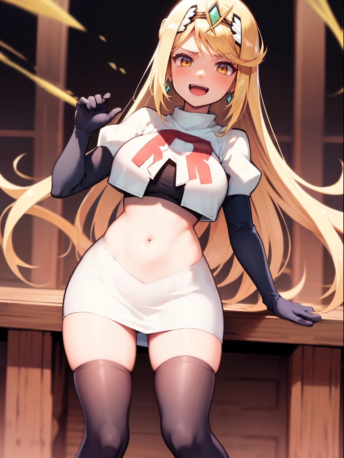 solo, gold hair, long hair, pretty, saint, b cup breasts, blue eyes, detail eyes,  loraeyes, happy, smile, anime, ((Best Quality)), ((Masterpiece Work)), (Detailed), fullbody, nude, all nude, bare foot, white background