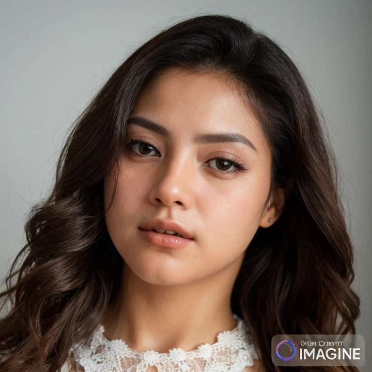 um close up de uma mulher com cabelos longos e um vestido branco, foto de uma mulher bonita, lindo rosto latino, retrato de beleza detalhado, close-upheadshot impressionante, modeling photography, retrato impressionante, fotografia de modelo profissional, Indian girl with brown skin, headshot photoshoot, retrato de closeup headshot, medium close up portrait, Retrato de um modelo bonito, photoshoot para marca de cuidados com a pele