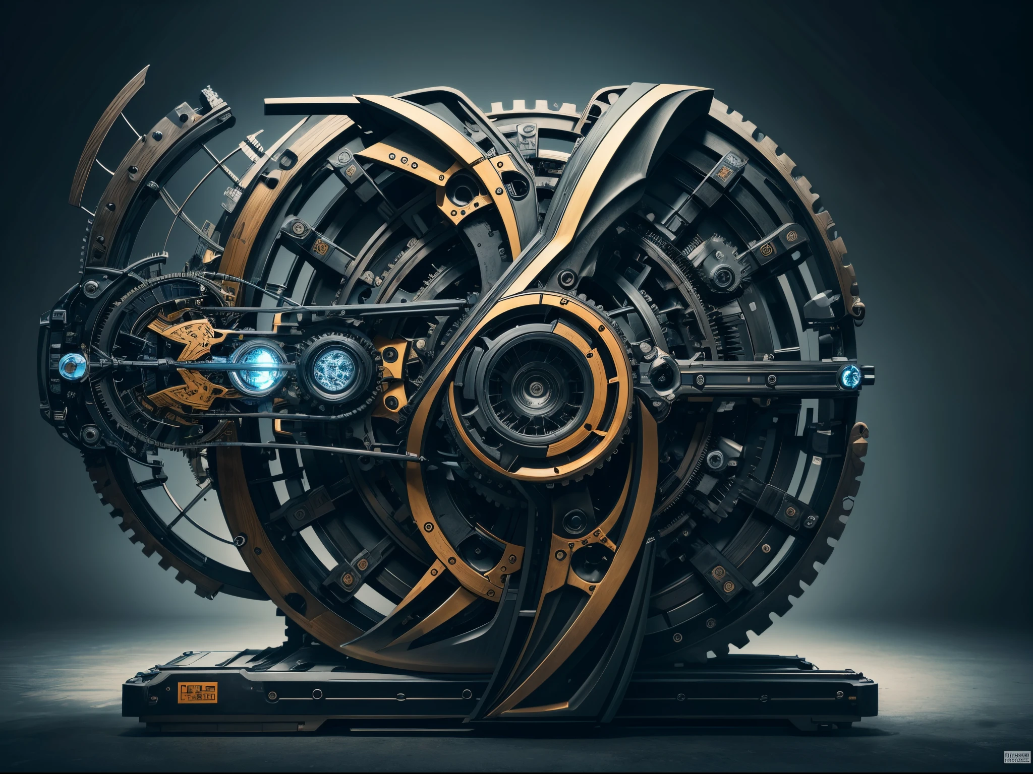 Merge the intricacies of machinery with the elegance of nature. Visualize a world where mechanical components seamlessly integrate with organic forms. Showcase the harmony between man-made and natural elements in a visually stunning and cohesive environment.