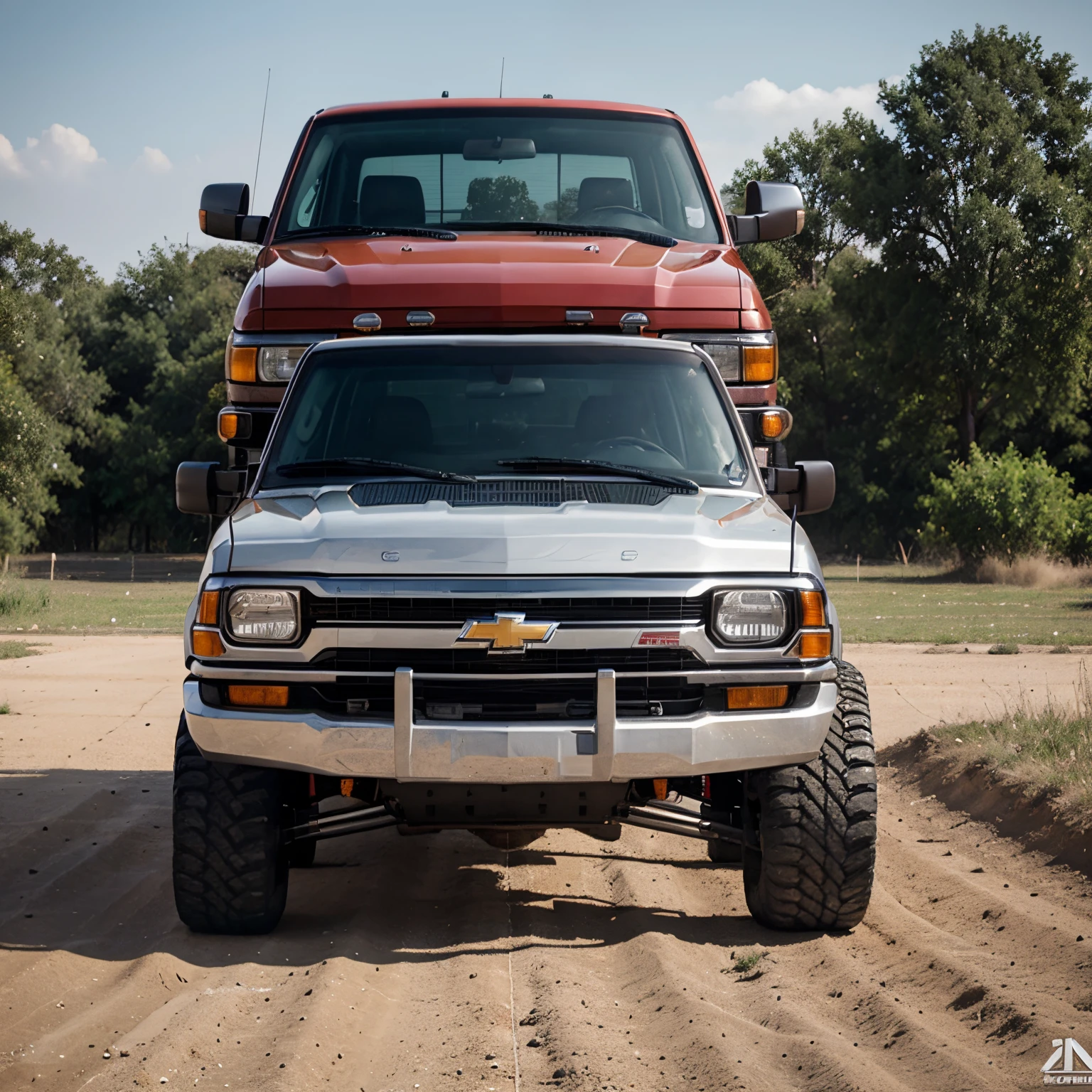 An 04 chevy colordo single cab lifted