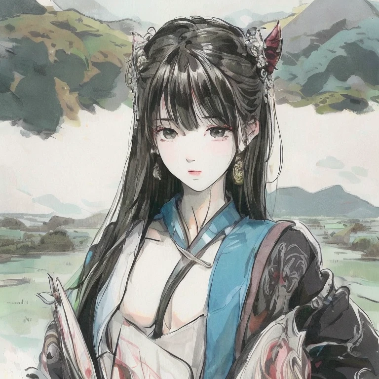 Handsome Qin Shihuang，Domineering，The background is the map of the world