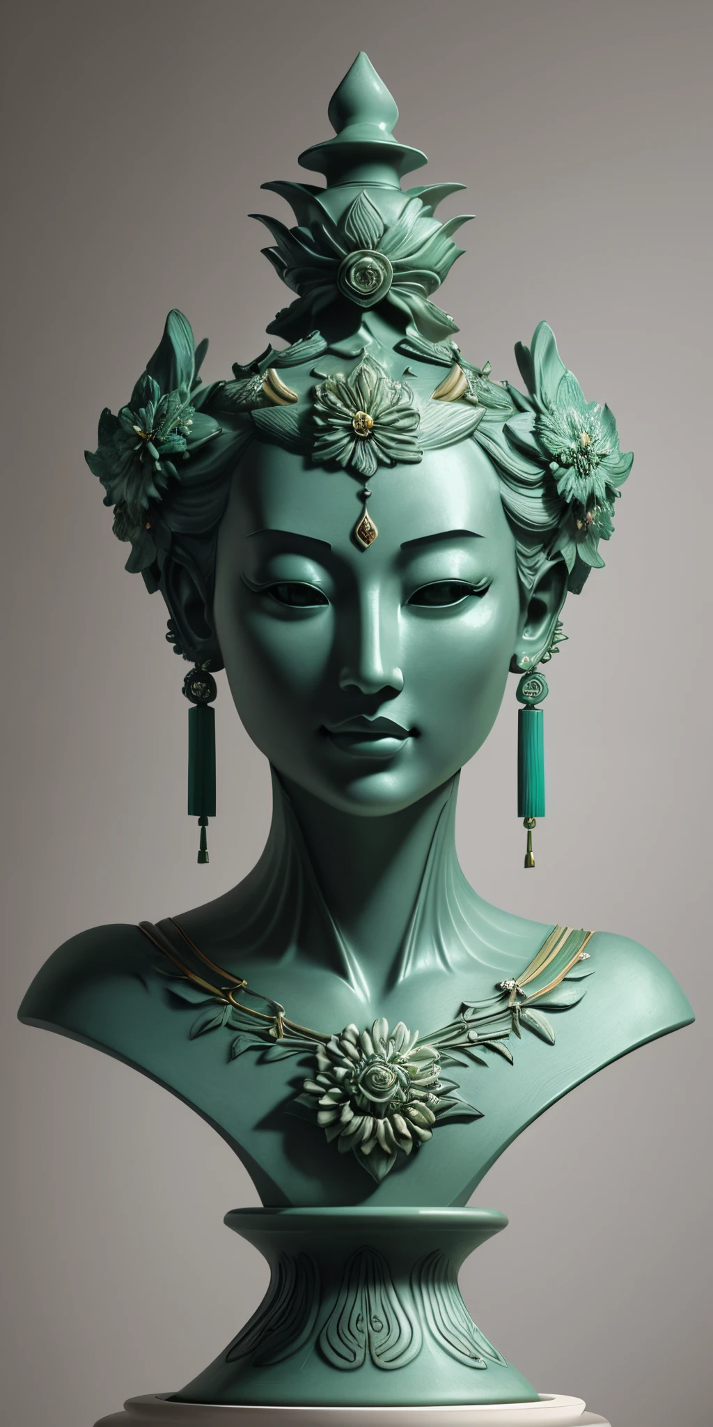 melhor qualidade, realista, fotorrealista, ultra detalhado, "Montanha de Flores raras Fruta, Arquitetura Chinesa" escultura altamente detalhada em porcelana "gelo do sul", Ultra grande angular, highlight lighting, volumeric lighting, retroiluminação, (luz detalhada), ((um extremamente delicado e bonito)), dramatic_shadow, ray_tracing, hdr