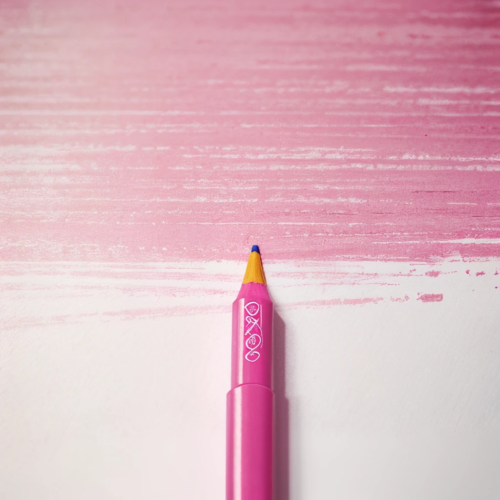 Pink crayon