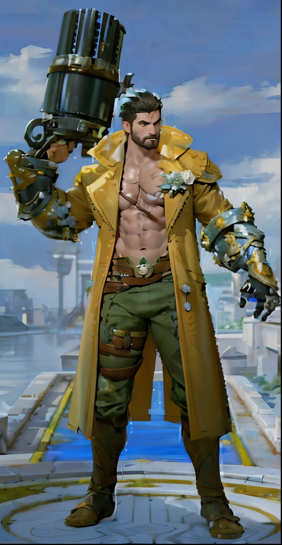 (Masterpiece, Best quality), Man, Wear miniature thongs ((White micro-thong:_Pattern_designs_thongs_perspire_massive pec_Get wet all over your body)) , Bio-luminescence_water_world, wide angles, atheletic body, Male, Shiny_skin, musculature,Silver-eyed orange,Nail shape, determined expression, Small waist, broad chest, large mane, Muscular , illustration, watercolor ink sketch,(large bulge),(Big eggs),Japanese radish,Split legs,Glans,((Crotch propped up)),((Thick body hair)),(hand touching crotch),Armpit hairy,(Bottom-up view),Rounded buttocks,Your hips are forward,((Clothes are soaked)),Hard,(There is a lot of white liquid on the body),butterflys,((Extremely detailed, extremely detailed legs, extremely detailed arms, Extremely detailed face, Perfect Detailed Eyes, perfectly detailed anatomy)),(a broad shouldered)