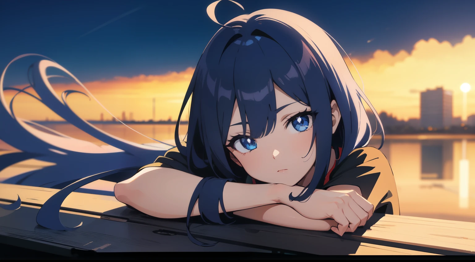 Menina anime com cabelo azul e colete vermelho com olhos azuis, estilo anime 4K, Anime Art Wallpaper 8K, arte de anime digital detalhada, badass anime 8 k, arte de anime digital, Anime Art Wallpaper 4K, Anime Art Wallpaper 4K, arte digital estilo anime, estilo anime. 8k, Papel de parede anime 4k, Anime Wallpaper 4k, 4k anime wallpapers