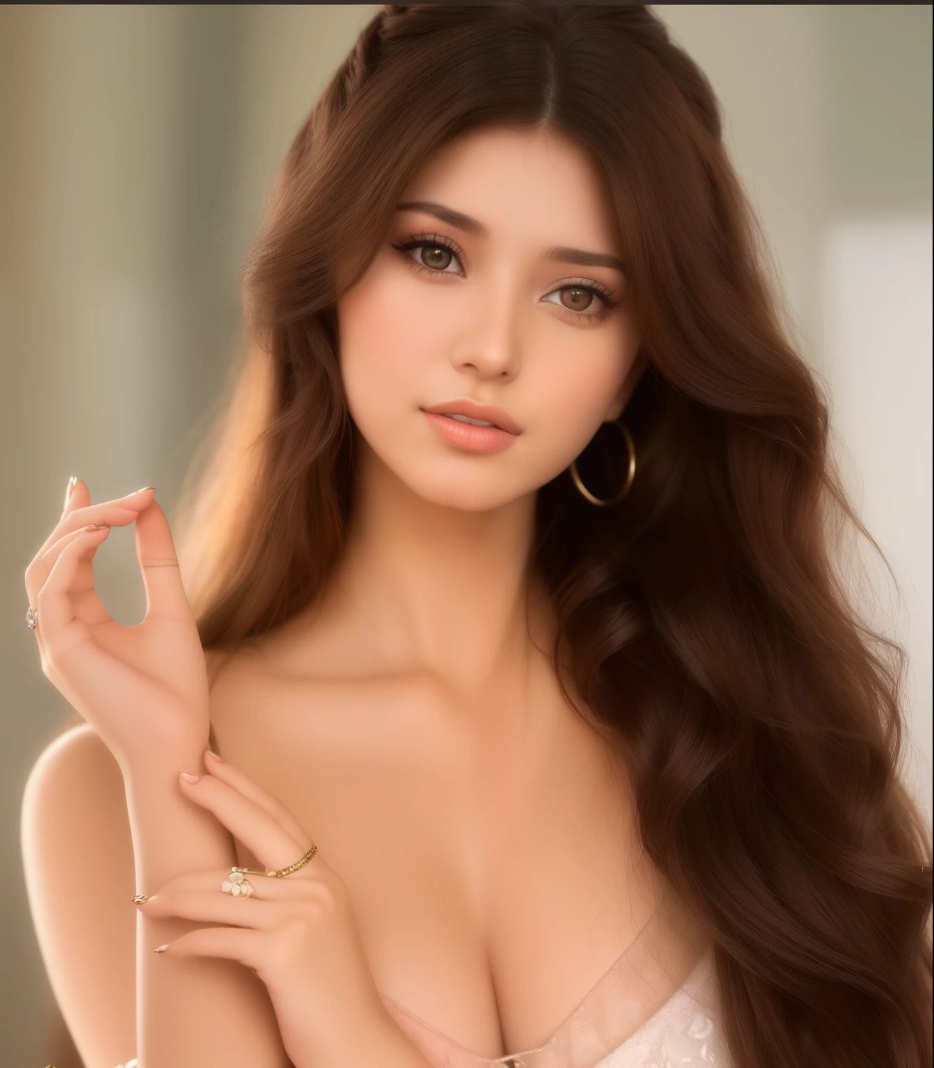 a close up of a woman with long brown hair and a dress, photo of a beautiful woman, anna nikonova aka newmilky, beautiful mexican woman, very beautiful young woman, most beautiful woman on earth, anastasia ovchinnikova, a beautiful young woman, very beautiful girl, portrait sophie mudd, very beautiful woman, yelena belova