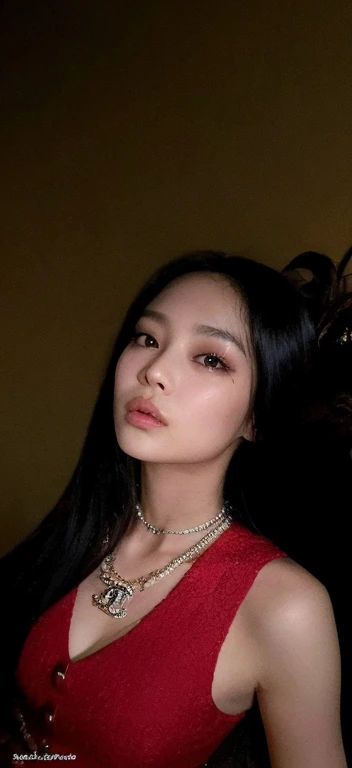 mulher araffe de vestido vermelho mandando um beijo no celular, jennie blackpink, Retrato de Jossi de Blackpink, jossi do blackpink, Parque Roseanne do Blackpink, Jisoo do Blackpink, Lalisa Manoban do Blackpink, jisoo do blackpink, Heonhwa Choe, Parque Ji-min, Gongbi, Lalisa Manobal, TaeJune Kim