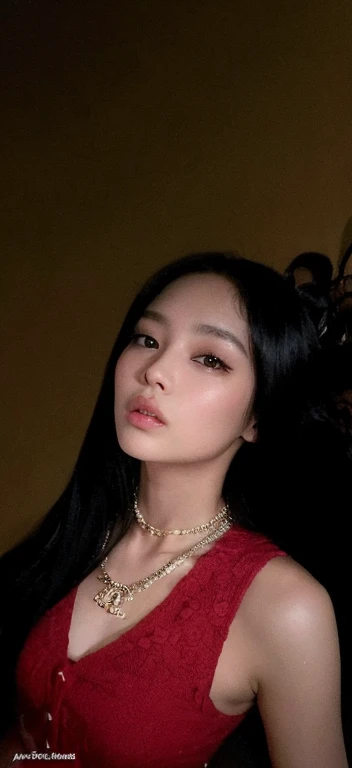 mulher araffe de vestido vermelho mandando um beijo no celular, jennie blackpink, Retrato de Jossi de Blackpink, jossi do blackpink, Parque Roseanne do Blackpink, Jisoo do Blackpink, Lalisa Manoban do Blackpink, jisoo do blackpink, Heonhwa Choe, Parque Ji-min, Gongbi, Lalisa Manobal, TaeJune Kim