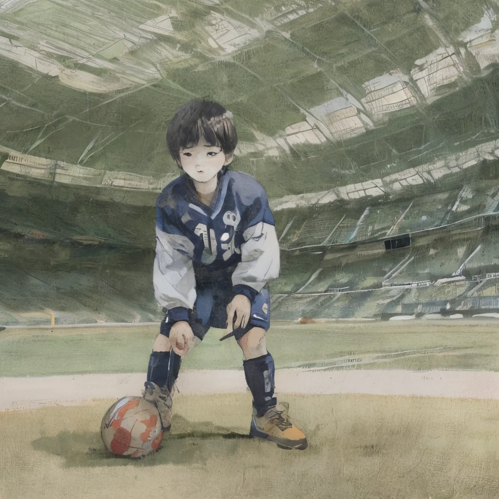a chinese boy play football --auto --s2