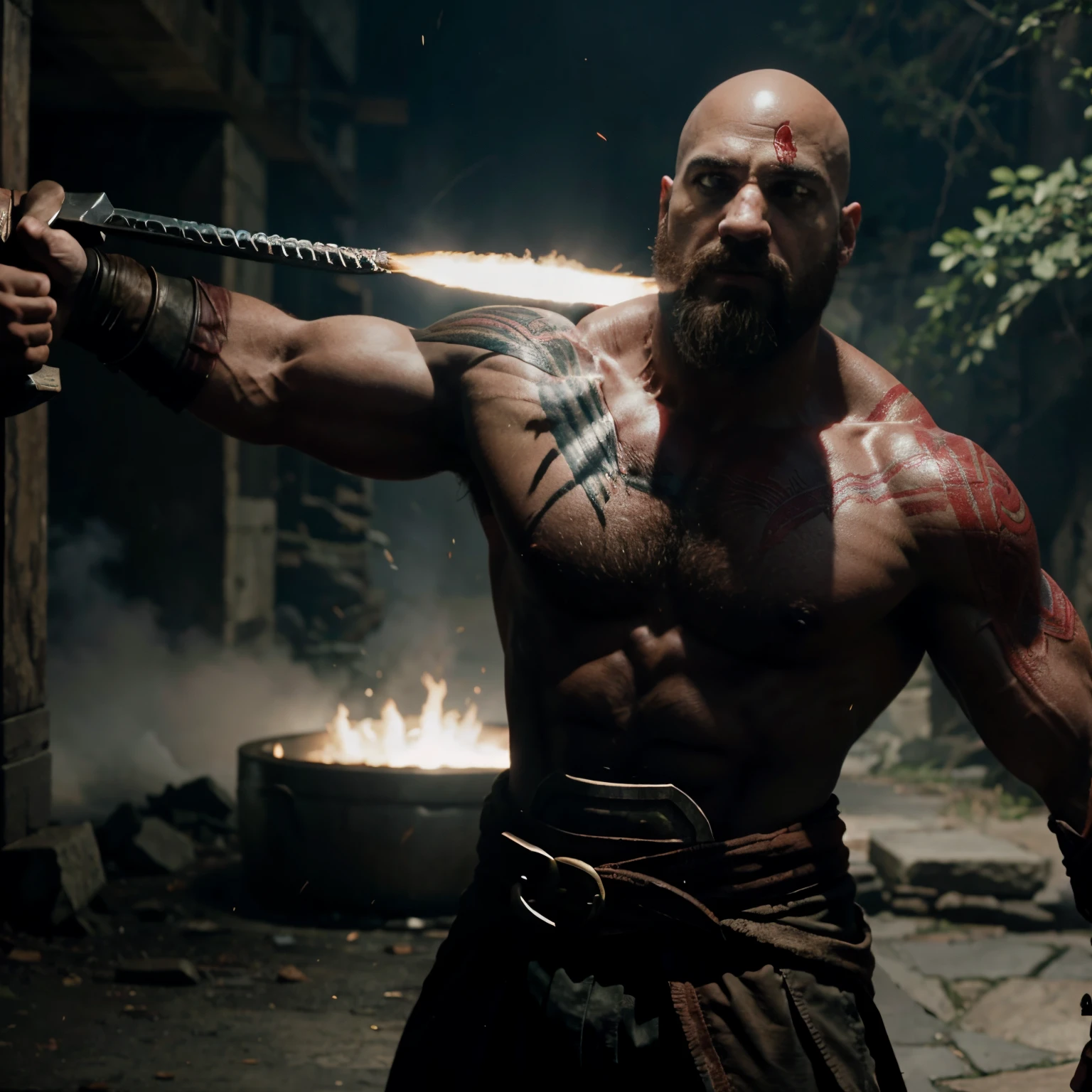 Kratos about to fight all the avengers